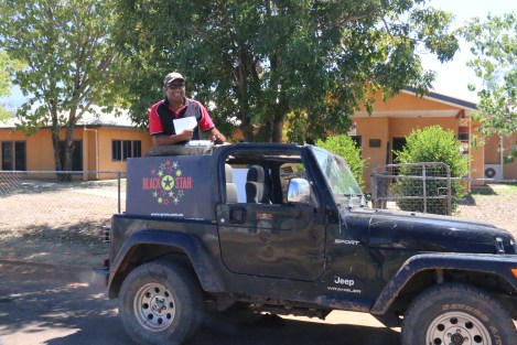 Sai Matainavora getting around town in Doomadgee