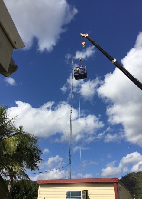 Wujal tower repair-August 2018